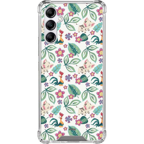 Disney Princess Moana Pua and Heihei Pattern Galaxy A15 5G Clear Case